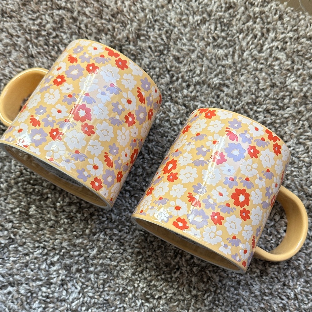 Floral Patterned Mugs
